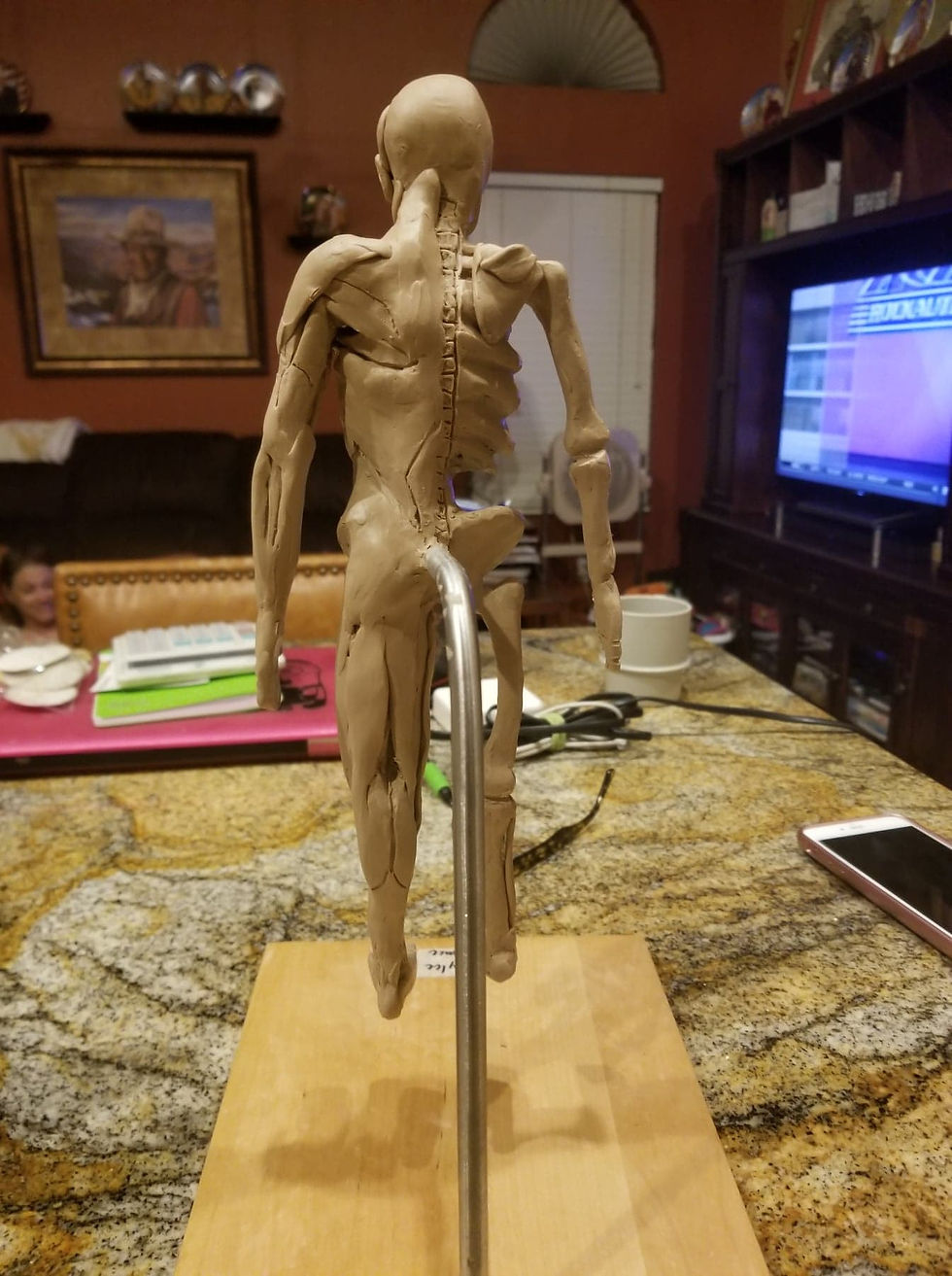 Human Sculpture - Back