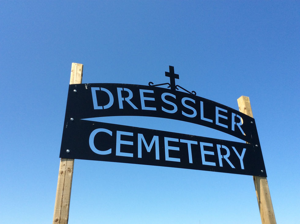 Sign at the Cemetery