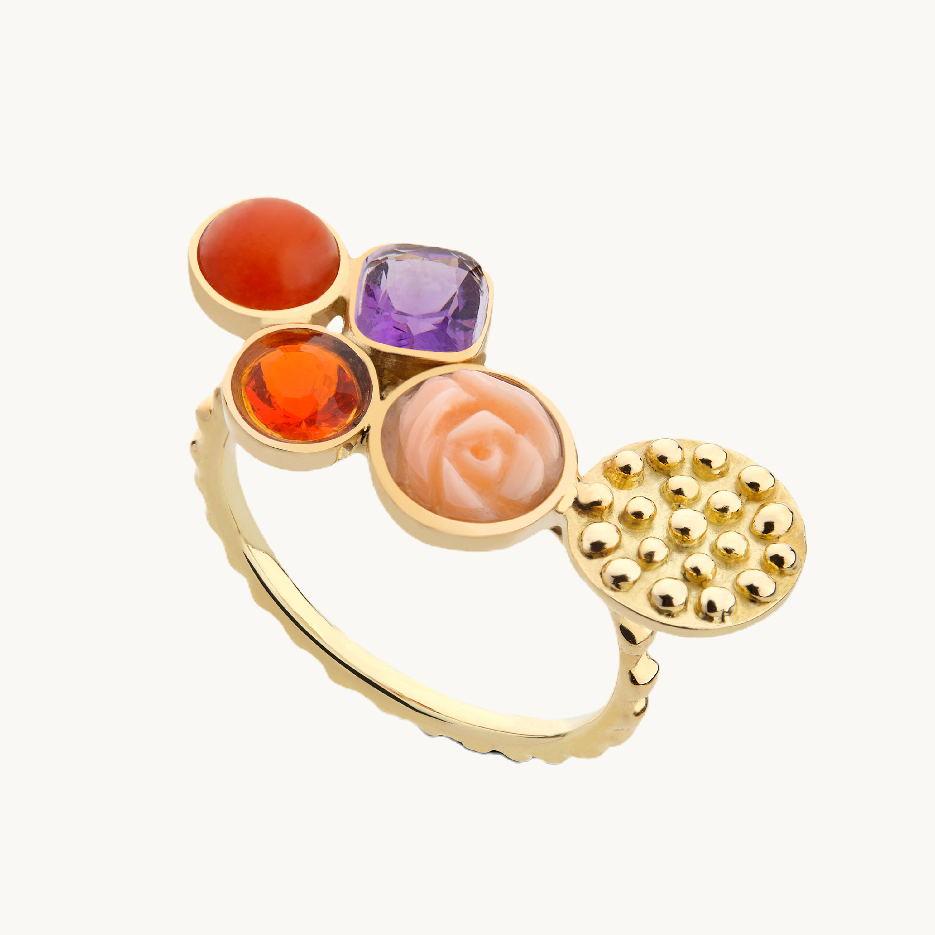 Bague César orange