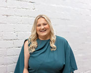 Wendy Stiles Photography Headshot, Team Branding, Melbourne Commercial and Portrait Photographer White Brick Background Woman