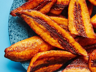 Garlic Fried Raw Banana Plantains