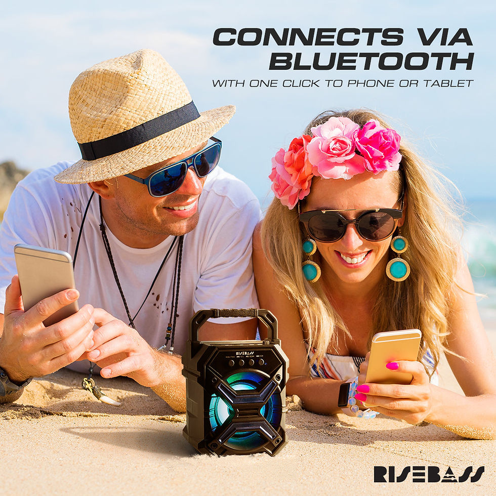 Thumbnail: Portable Wireless Bluetooth Speaker with TWS Function - Rechargeable Bluetooth S
