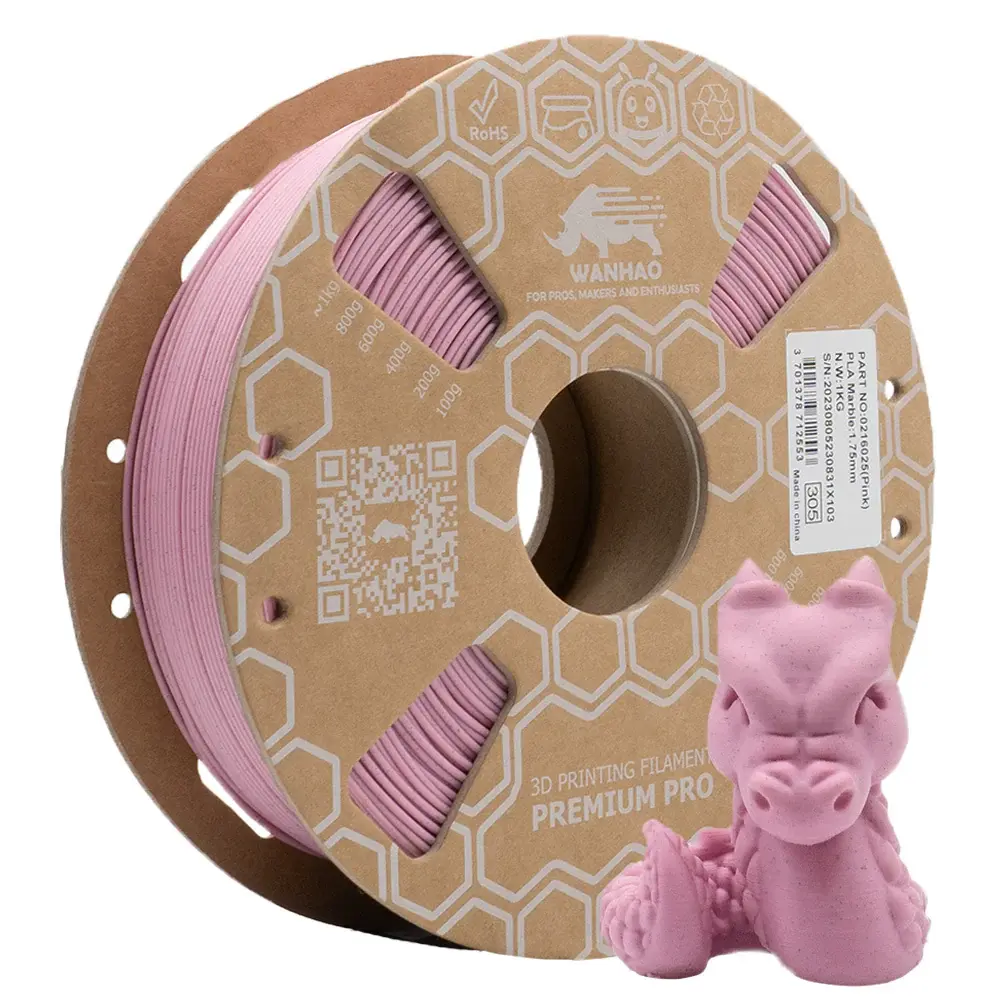 PLA Premium Wanhao Marbre Rose 1 Kg