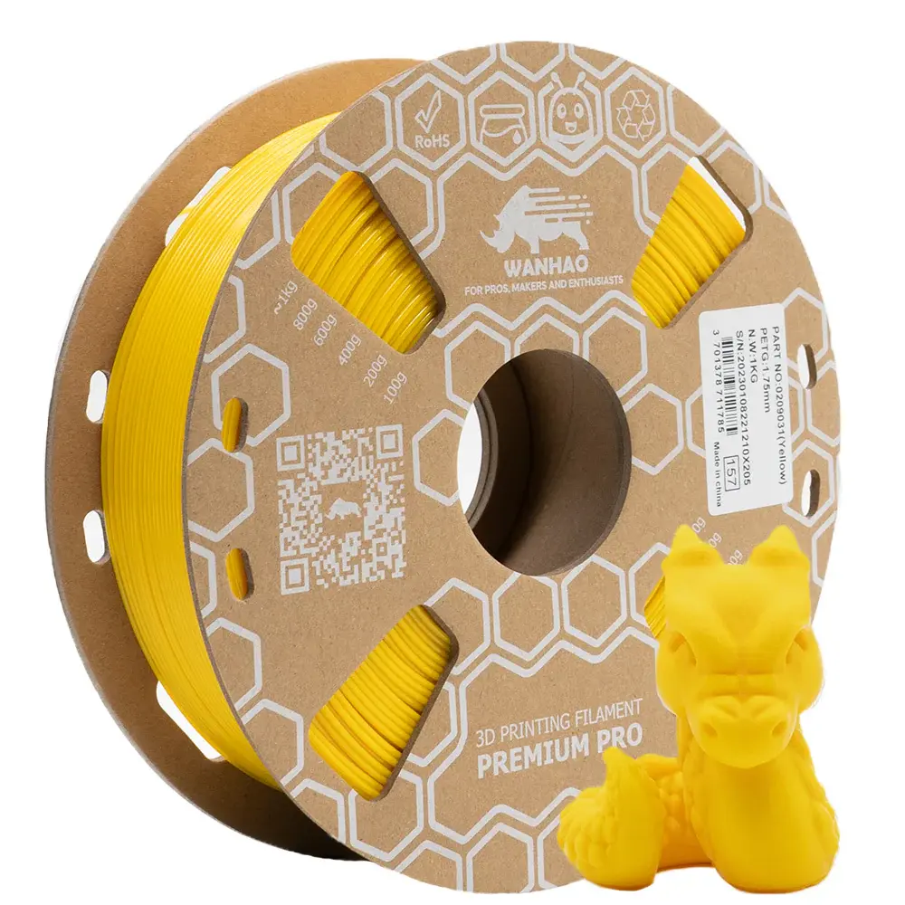PETG JAUNE Premium Wanhao 1 Kg