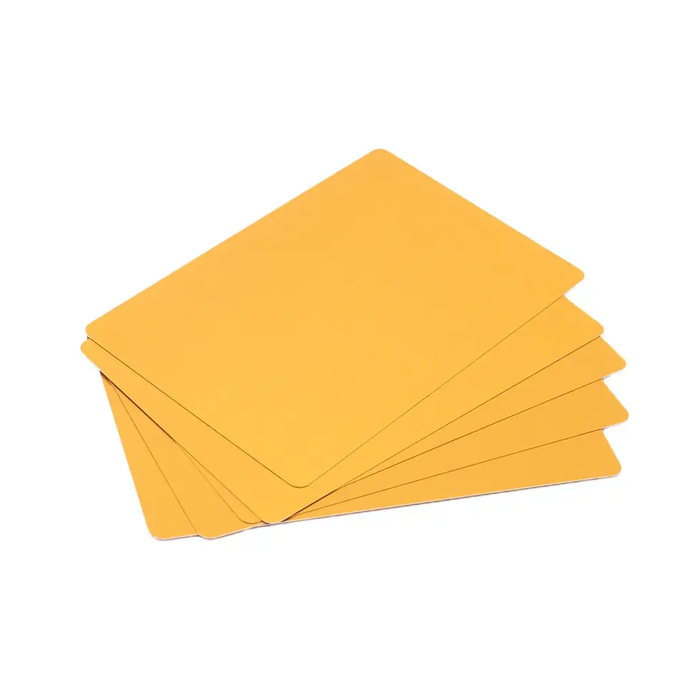 Miniature : Lot de 50 Cartes de Visite en Aluminium pour gravure (Différentes couleurs aux c
