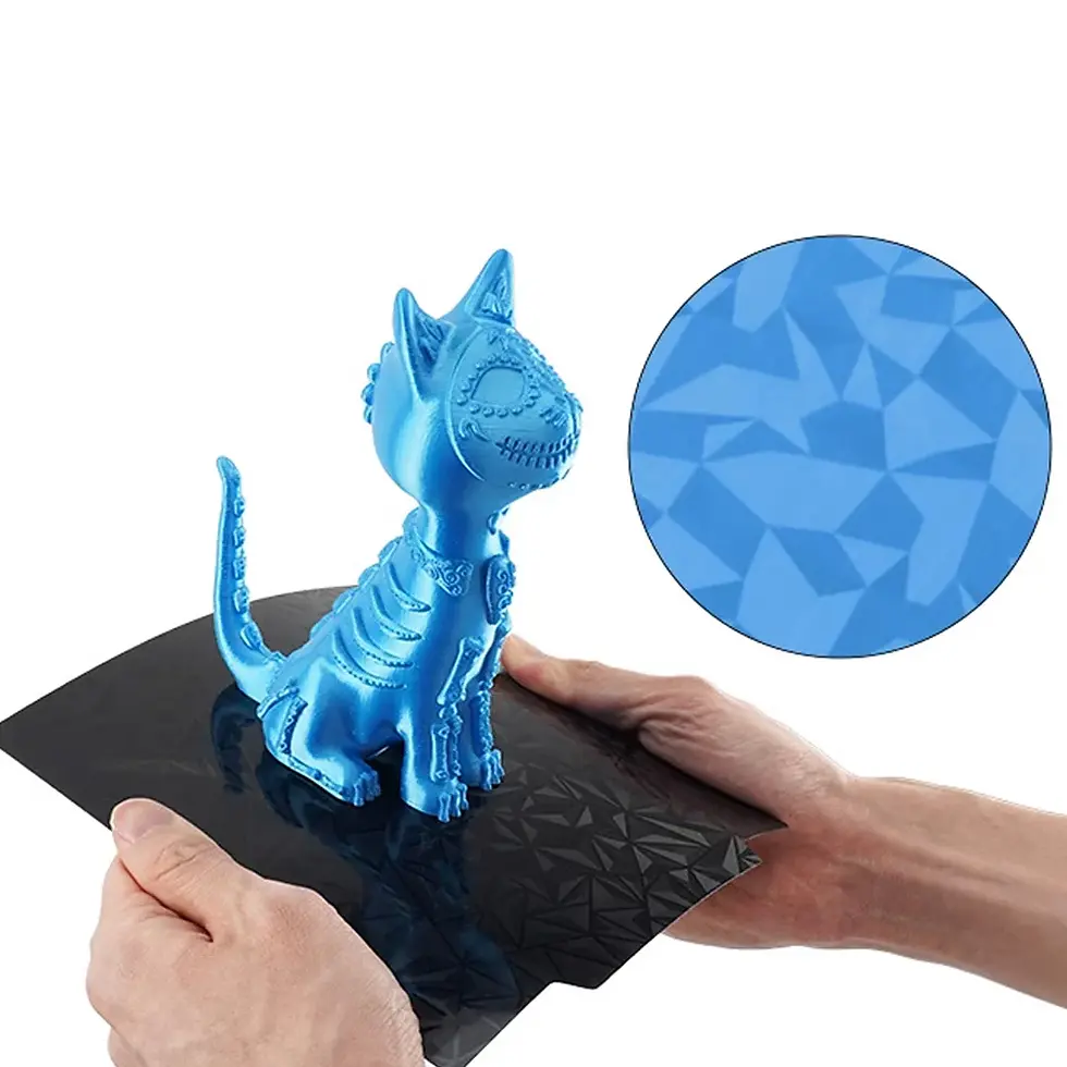 Miniature : Plateau Yuzu Flexible Double Face PET Carbone / PEO Diamant pour Bambu Lab P1P,