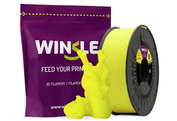 Miniature : PLA HD Fluorescente Winkle 1,75mm Amarillo Eléctrico 1kg