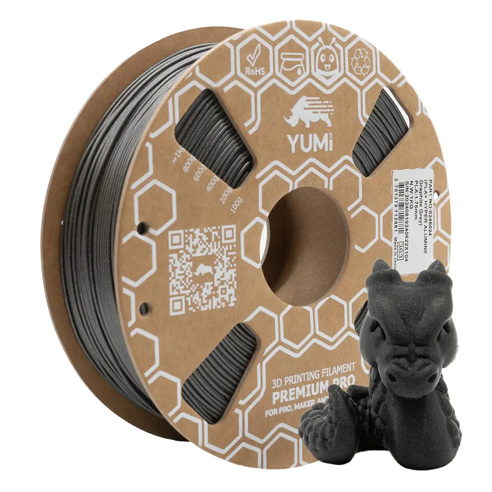 PLA PREMIUM WANHAO ALUMINE NOIR GRAPHITE 1KG
