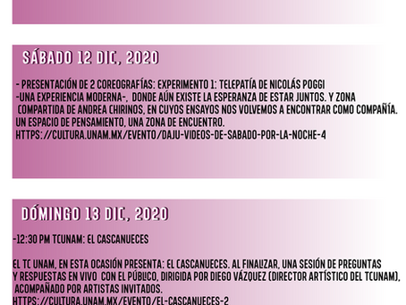 Agenda: 9 al 16 de diciembre