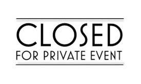 The Jewel in The Box will be closed Friday 16 - Sunday 18 August - for private function.