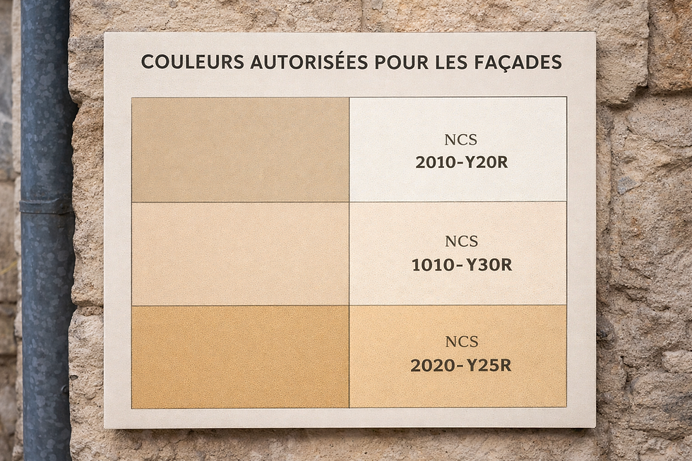 opération façades et liberté Dijon - teintes autorisées
