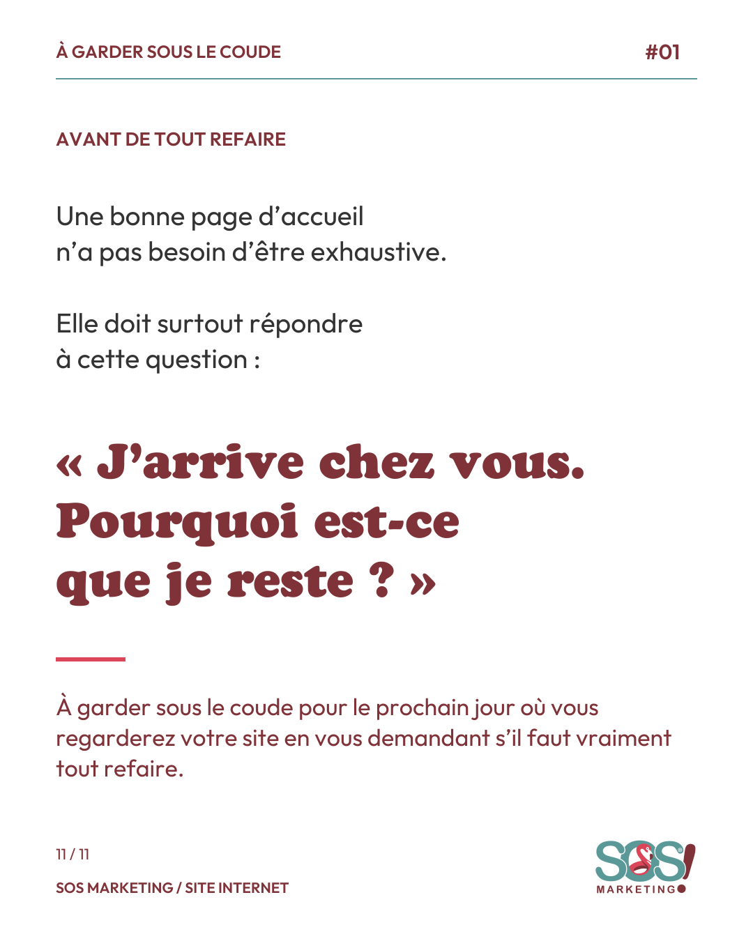 Carrousel : Avant de refaire votre site, relisez votre page d’accueil, page 11 sur 11