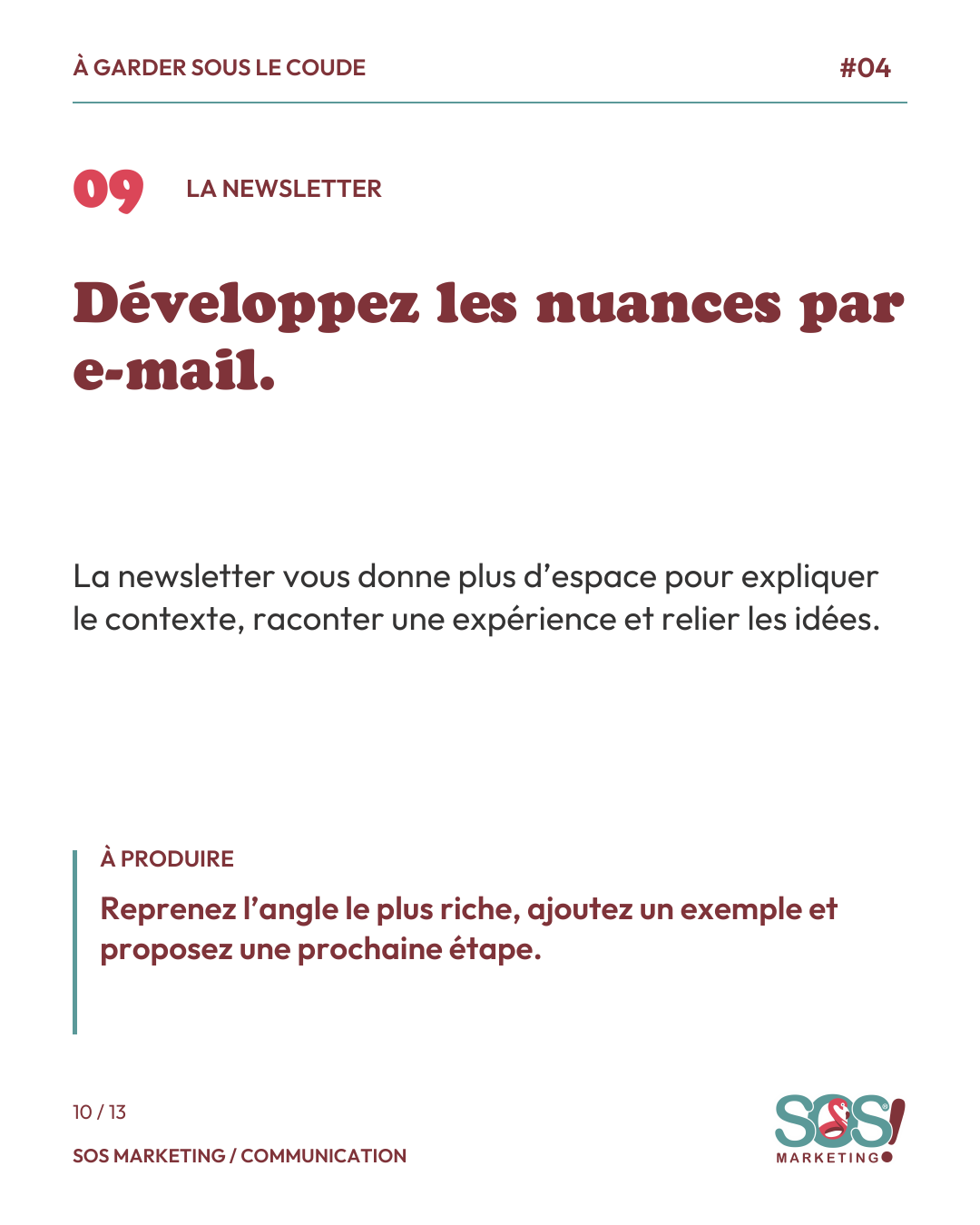Carrousel : un contenu, dix contenus, page 10 sur 13