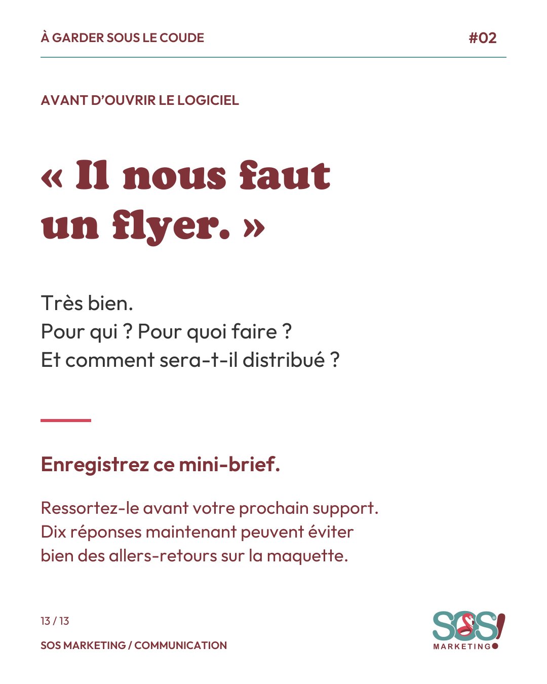 Carrousel : 10 questions avant de créer un support de communication, page 13 sur 13