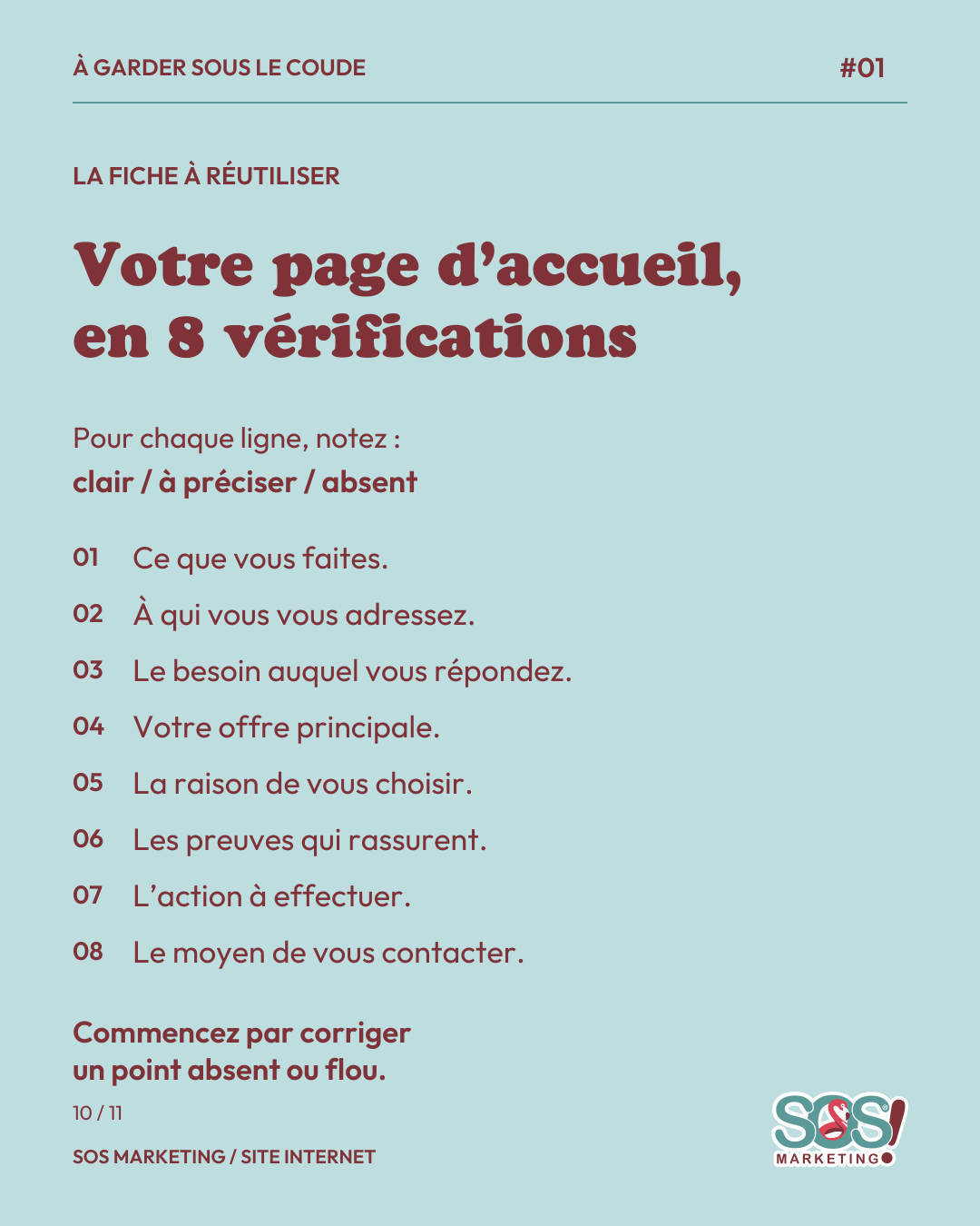 Carrousel : Avant de refaire votre site, relisez votre page d’accueil, page 10 sur 11