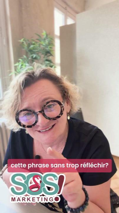 Maureen avec le texte « Cette phrase sans trop réfléchir ? ».