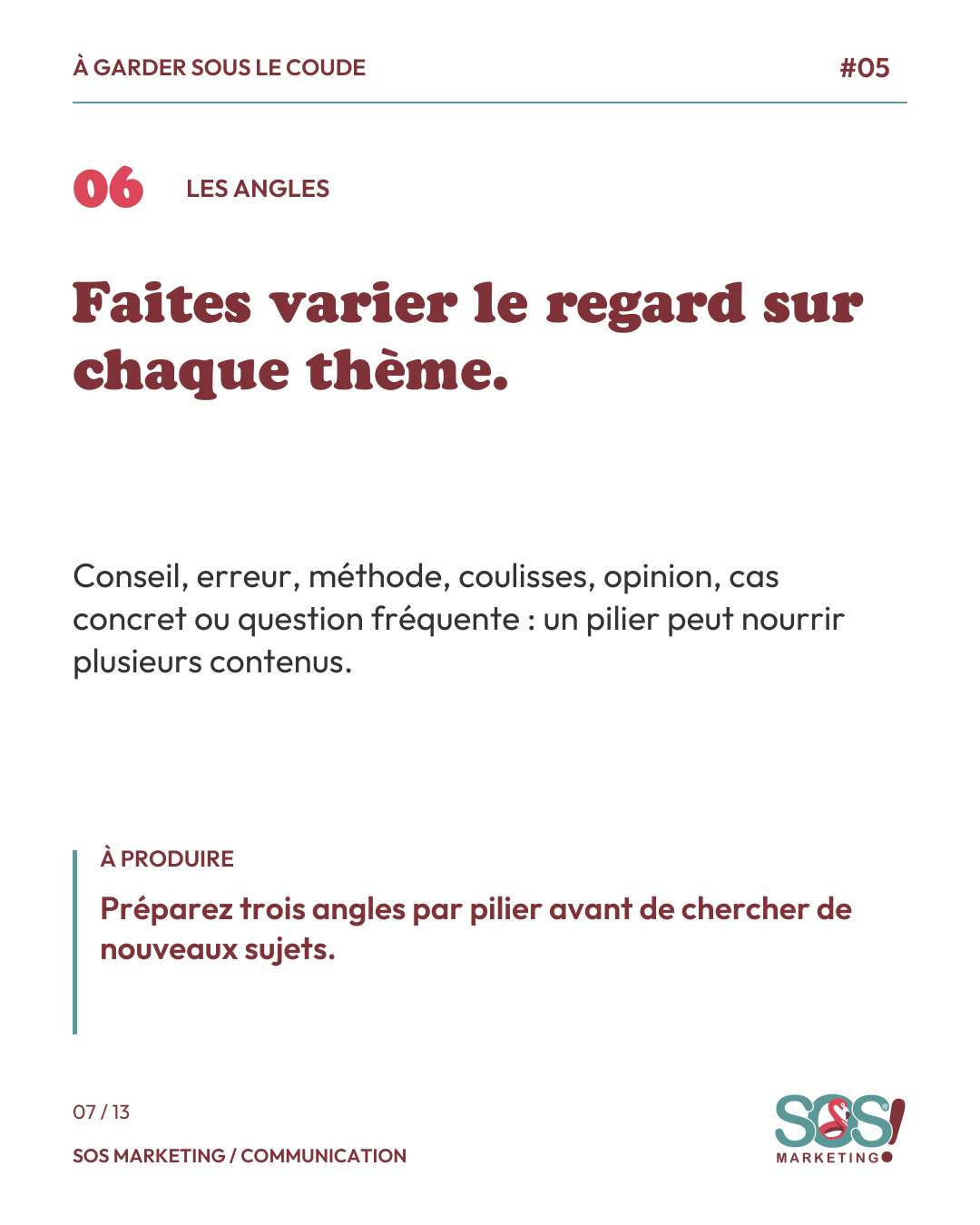 Carrousel : transformer son expertise en calendrier éditorial, page 7 sur 13