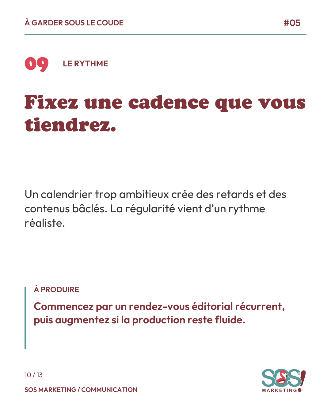 Carrousel : transformer son expertise en calendrier éditorial, page 10 sur 13