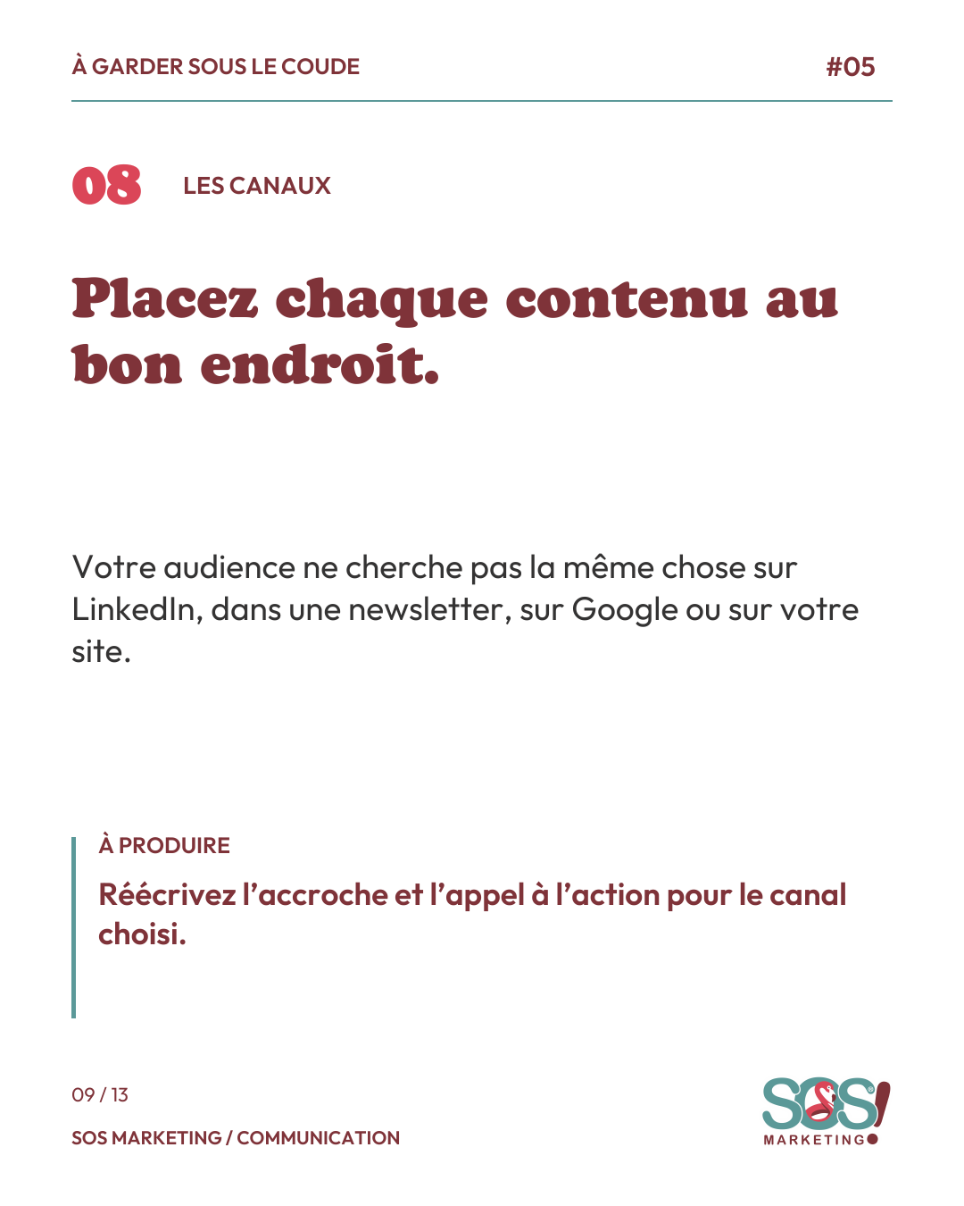 Carrousel : transformer son expertise en calendrier éditorial, page 9 sur 13