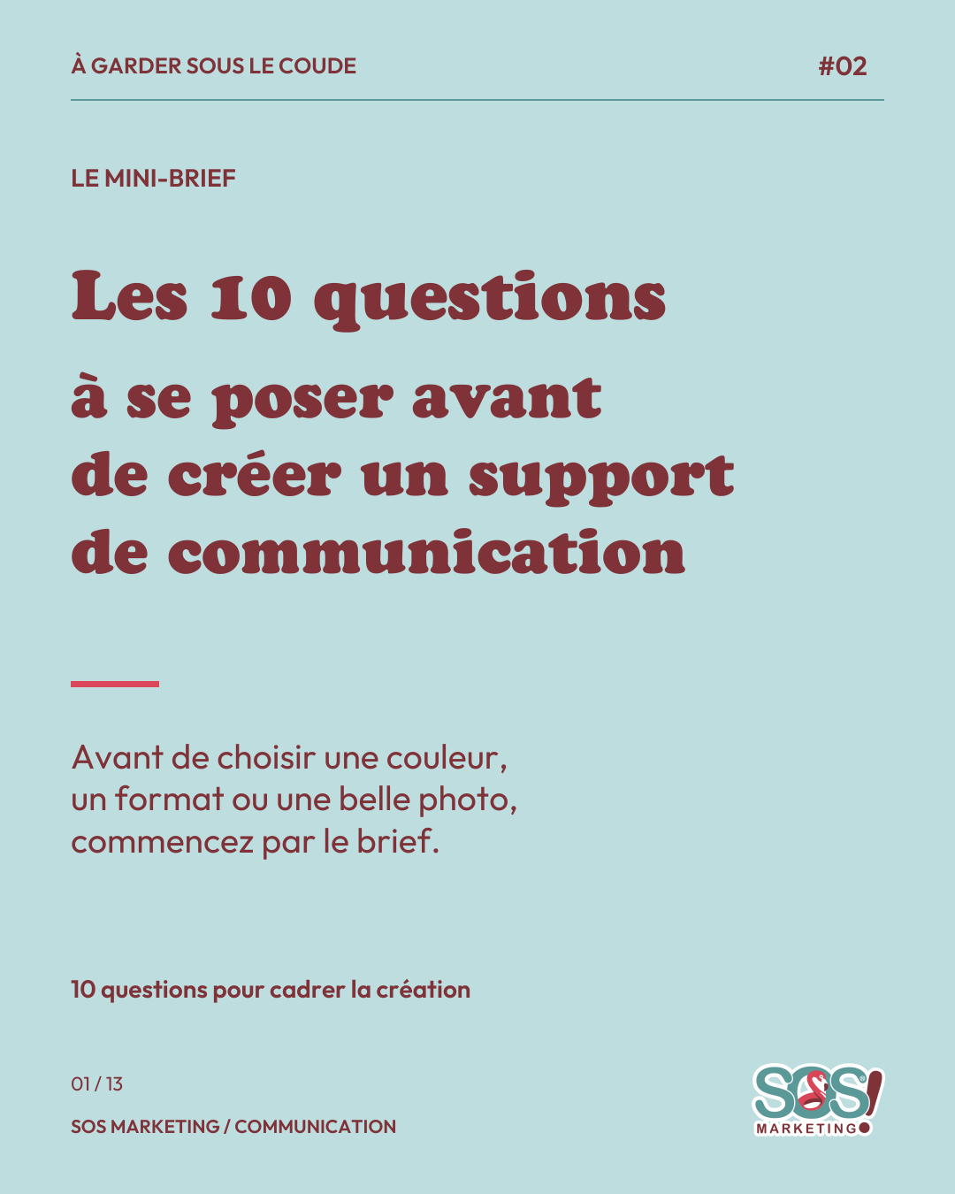 Carrousel : 10 questions avant de créer un support de communication, page 1 sur 13