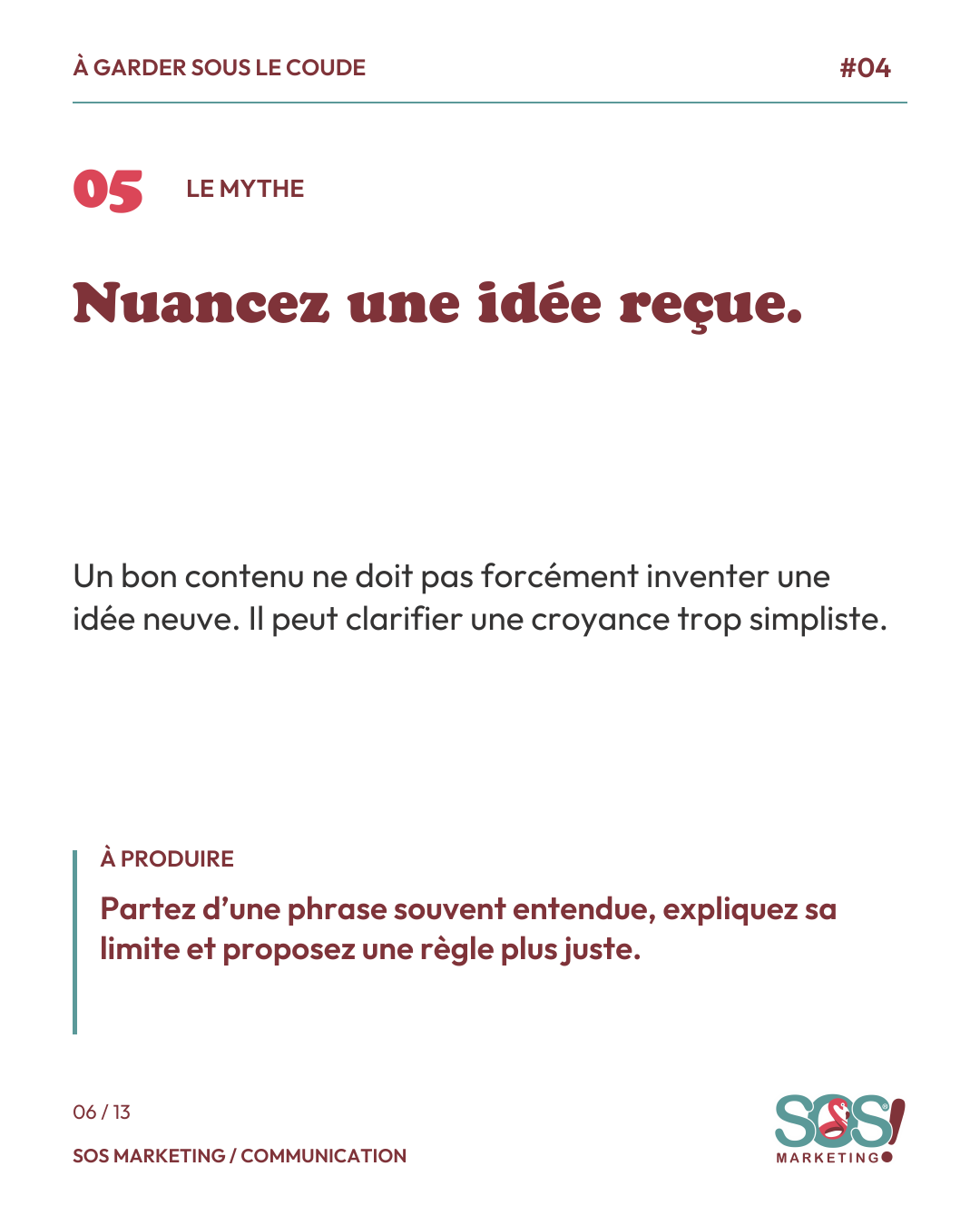 Carrousel : un contenu, dix contenus, page 6 sur 13