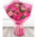 Pink flamingo rose bouquet