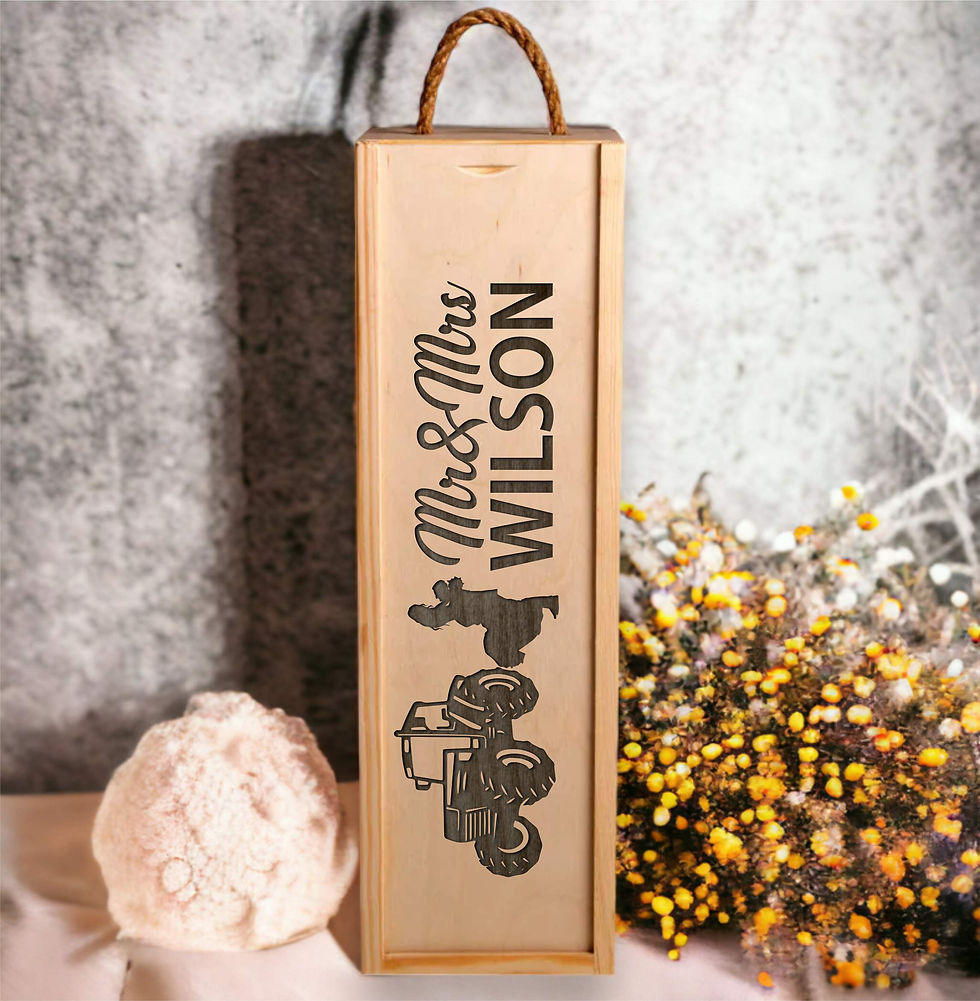 Thumbnail: Wedding Wine Box | Tractor - W052