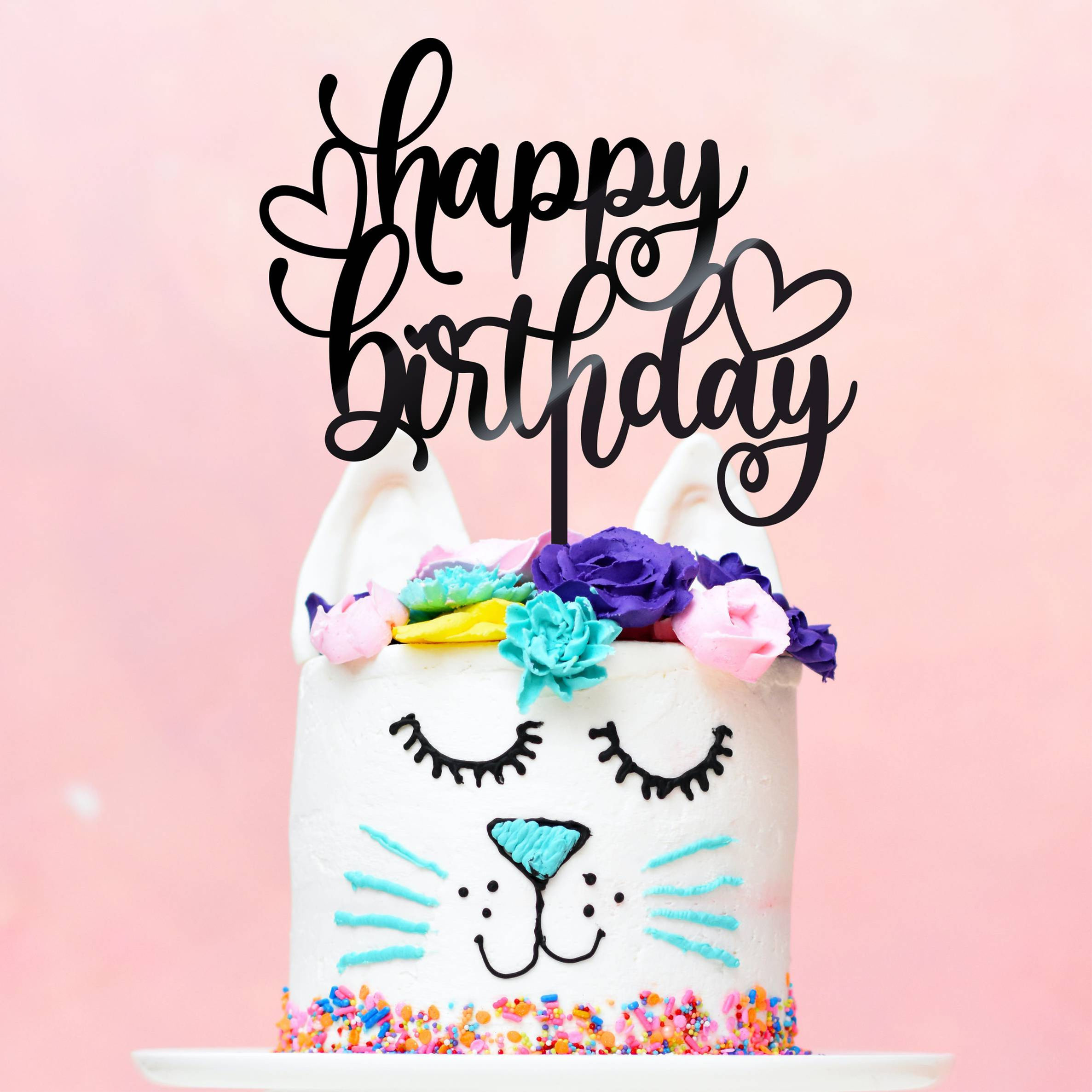 Happy Birthday Cake Topper -CT1984