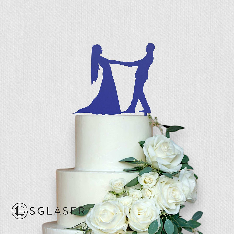 Thumbnail: Cake topper Bride & Groom | Mr and Mrs Cake topper CT405