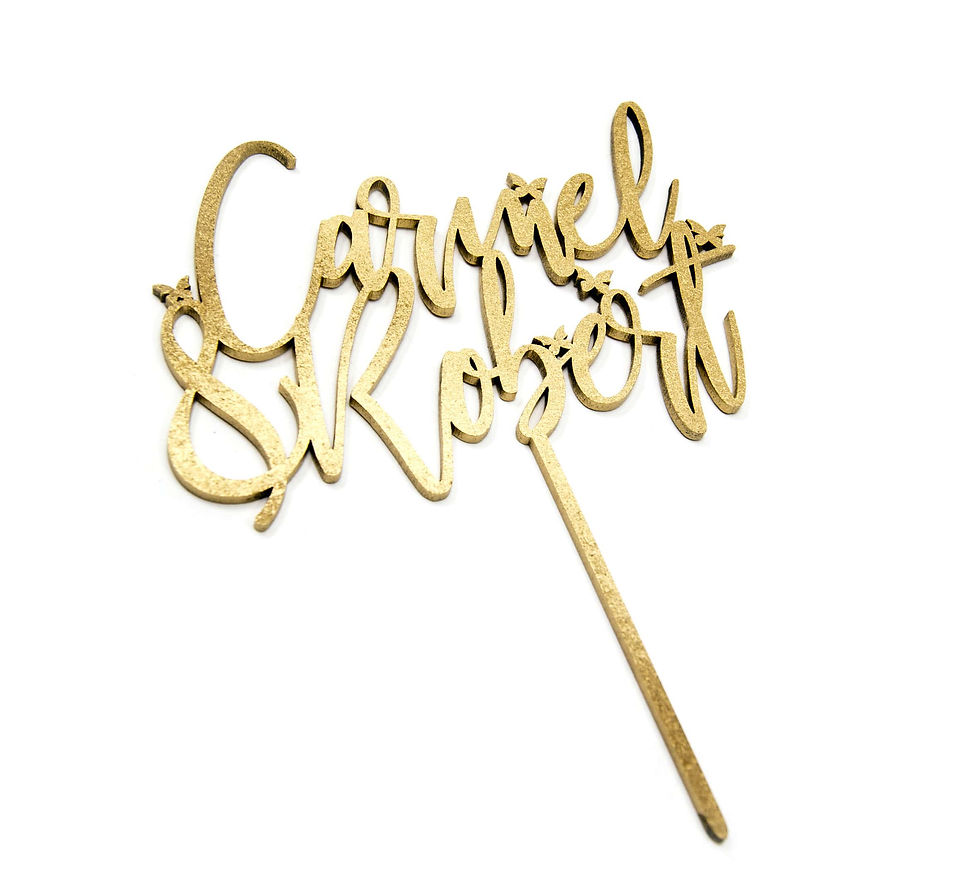 Thumbnail: Wedding Cake topper | Personalised Cake | Wedding cake toppers -CT1602