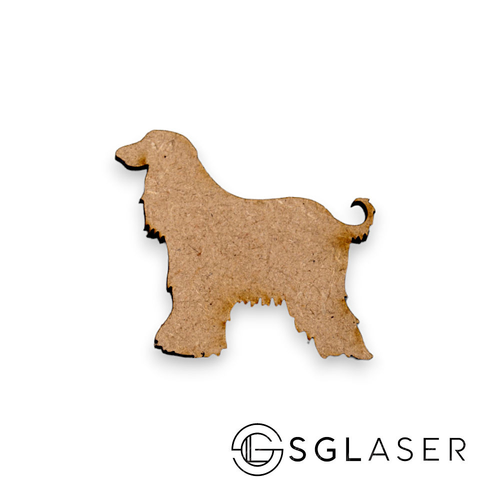 Thumbnail: 10 Pcs Unfinished Wooden Dog Cutouts -A1720