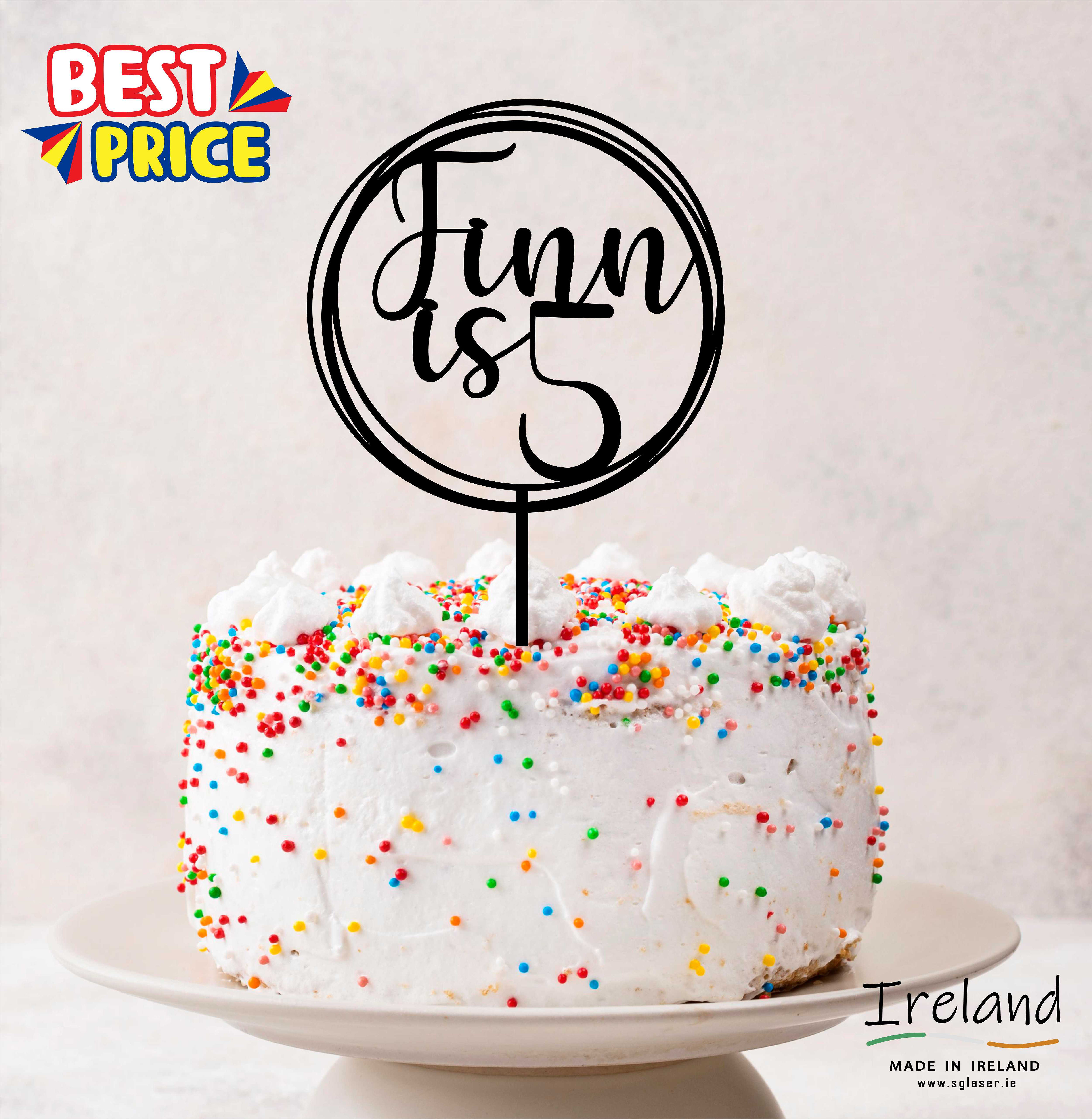 Cake topper for birthday | Personalised Cake topper | CT1903