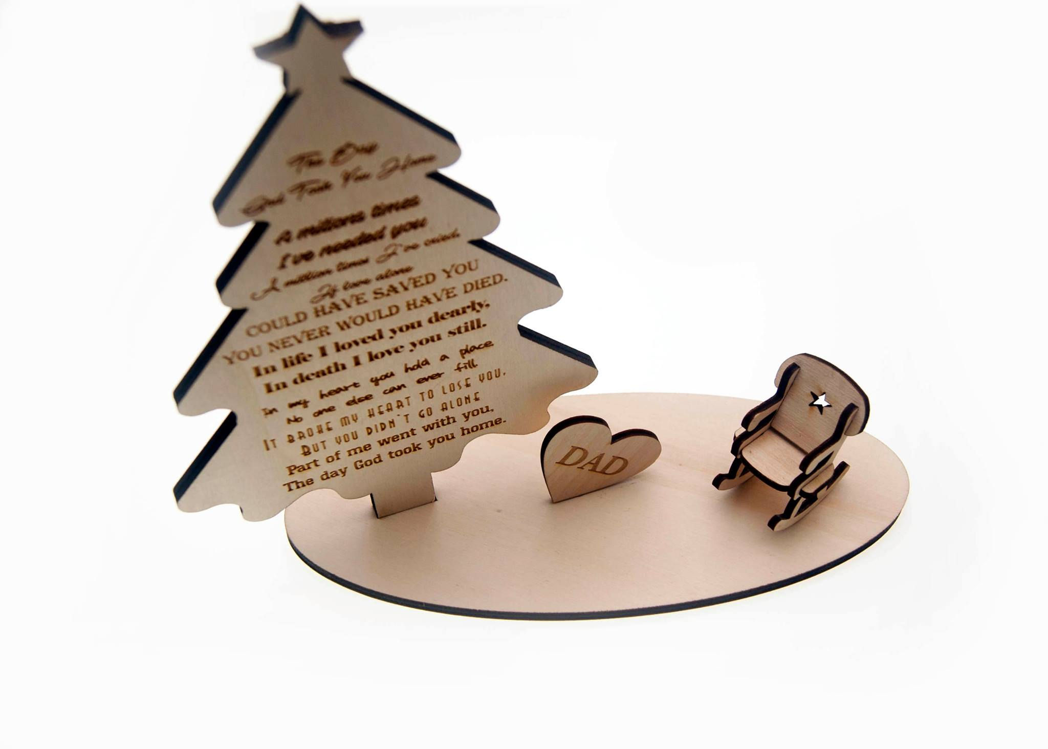 The Day God took You Home - Christmas Plaque - CH002