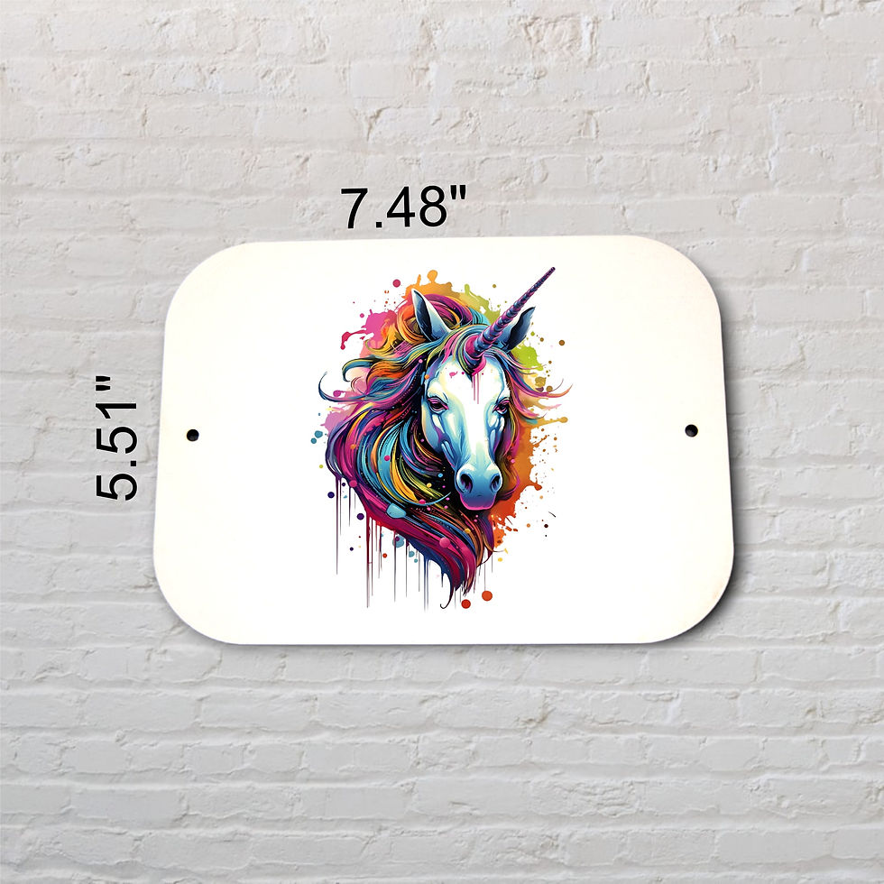 Thumbnail: Sublimation Sign - White - 19cm x 14cm - SM009