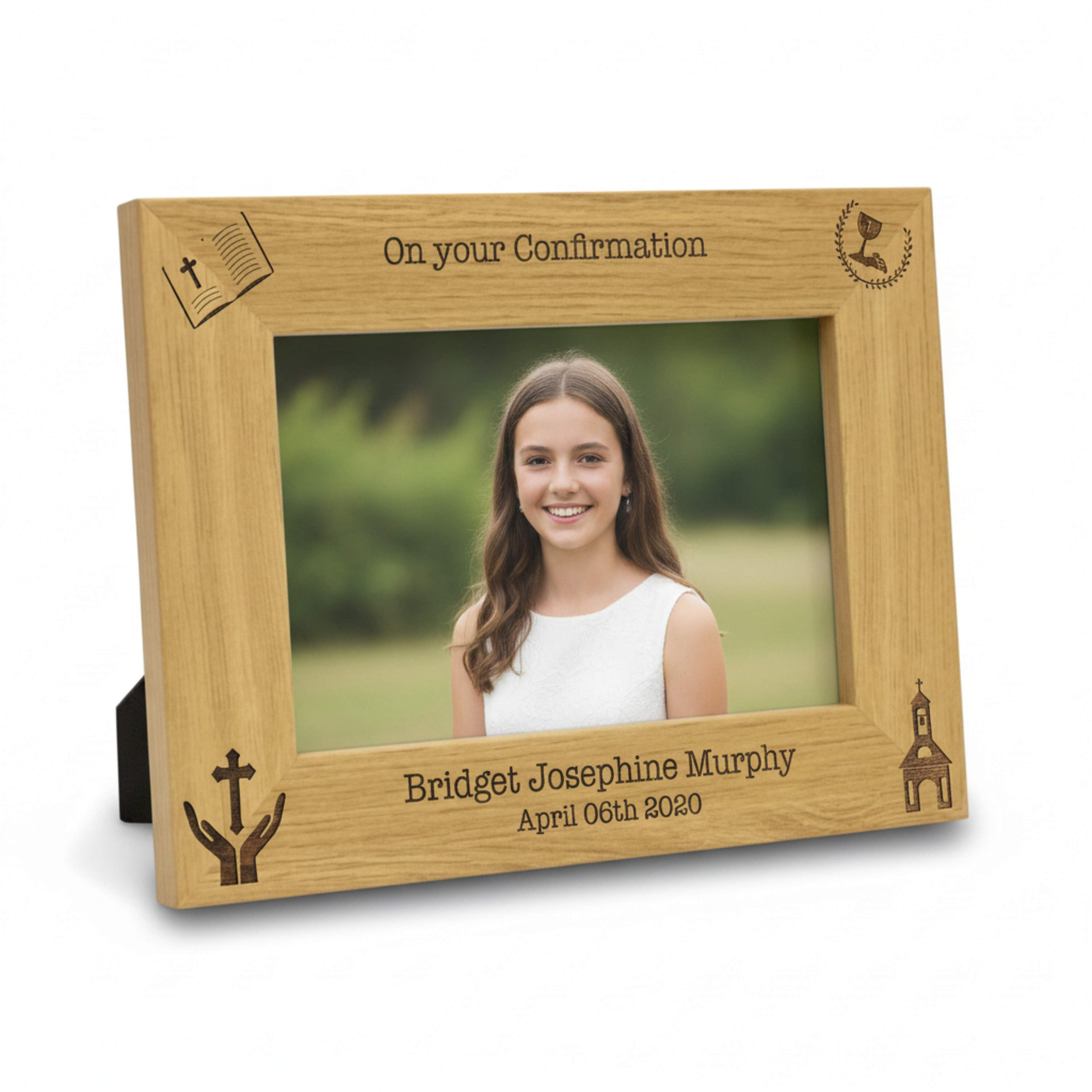 Personalised Frame for Communion | Engraved Photo Frame - FR049