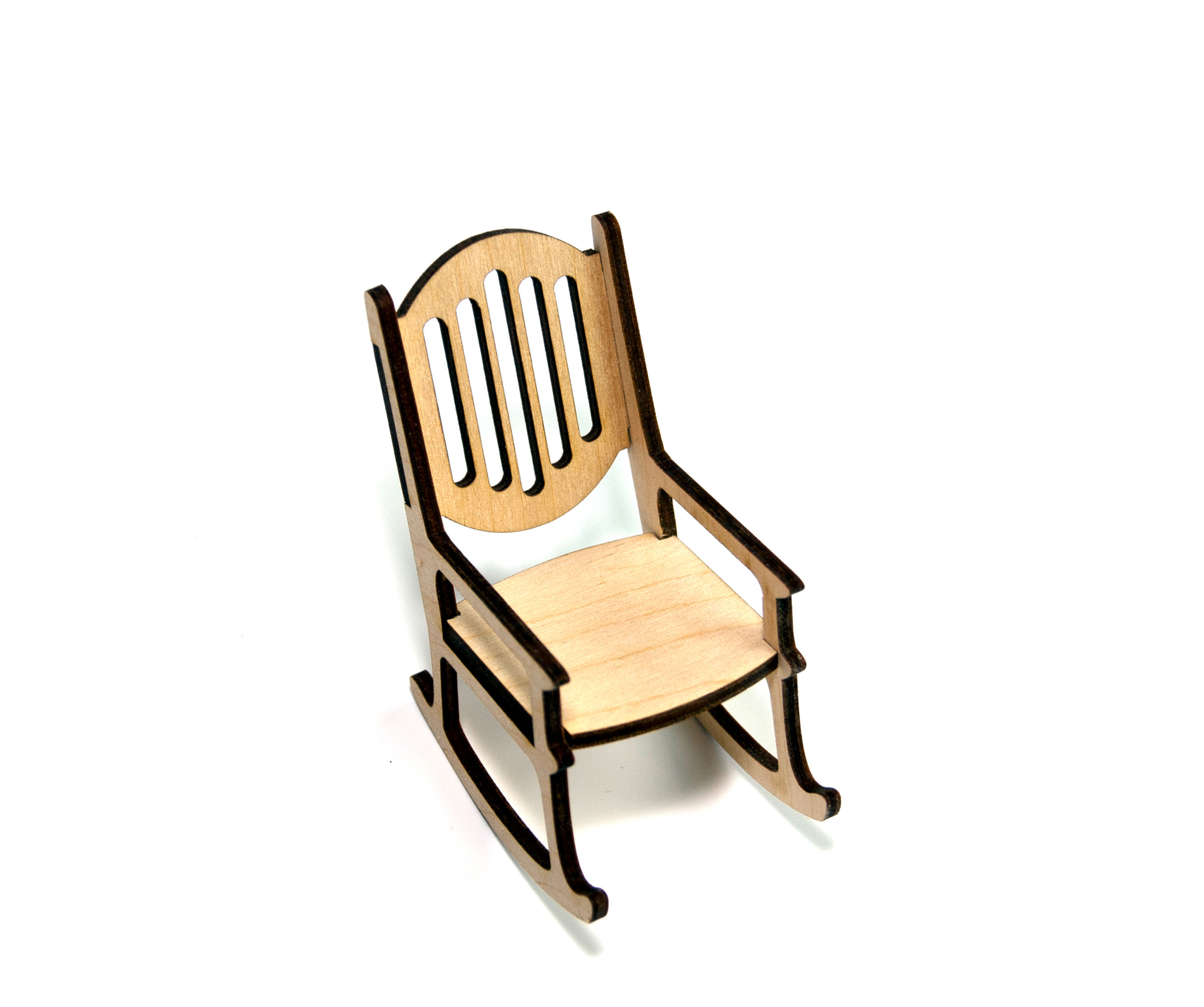 Mini Wooden Chair MDF | Miniature Wood Chair -A404