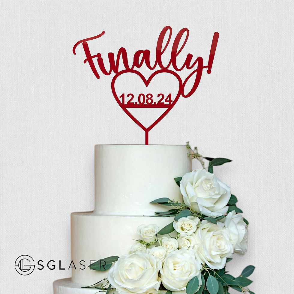 Thumbnail: Finally ! cake topper -CT2043