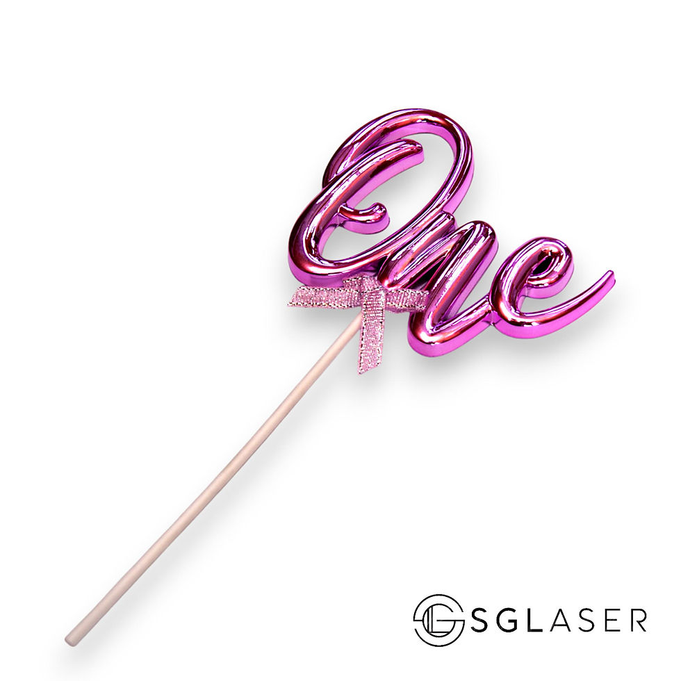 Thumbnail: 3D Sweet One Baby Cake Topper | Happy Birthday Topper For Cake Decoration