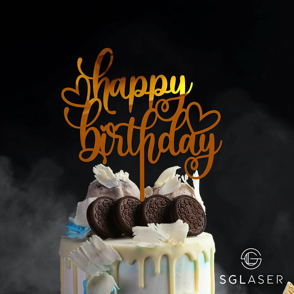 Thumbnail: Happy Birthday Cake Topper  -CT1984