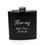 Thumbnail: Personalised Hip Flask for wedding | Black Hip Flask with Gift Box HP026