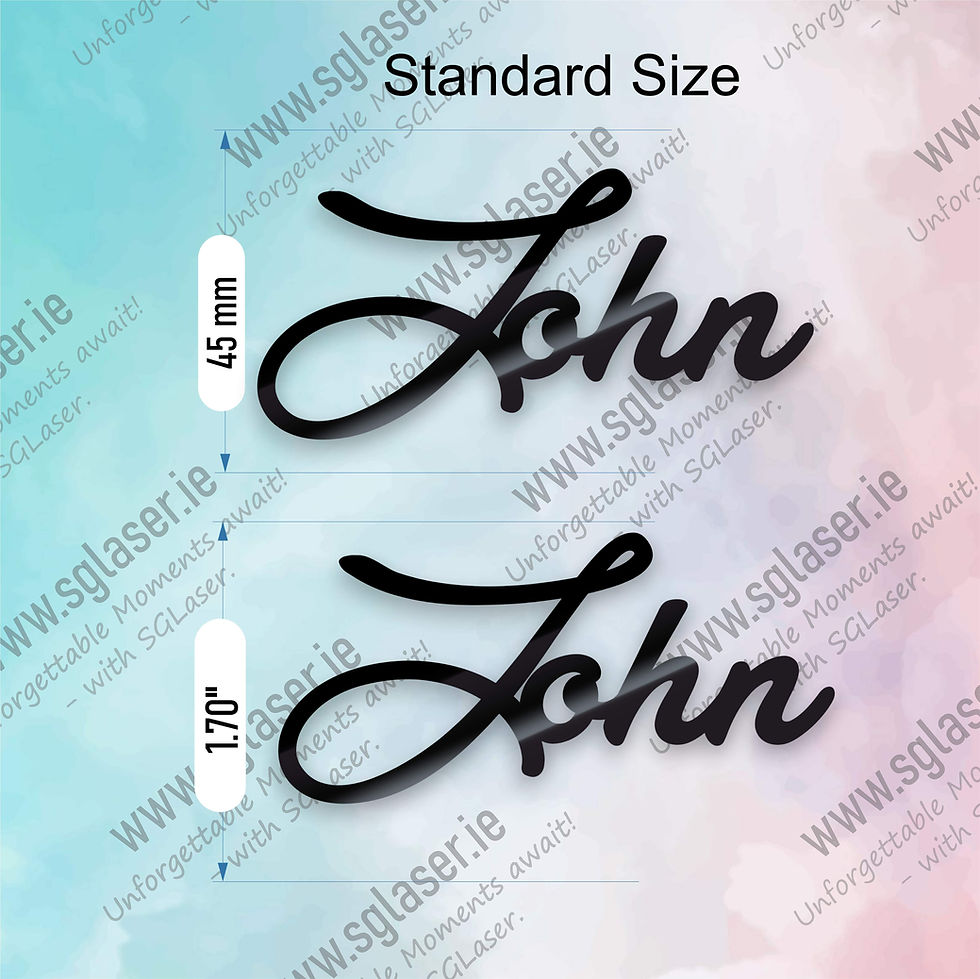 Thumbnail: Personalised Cake Charm Topper CT2049