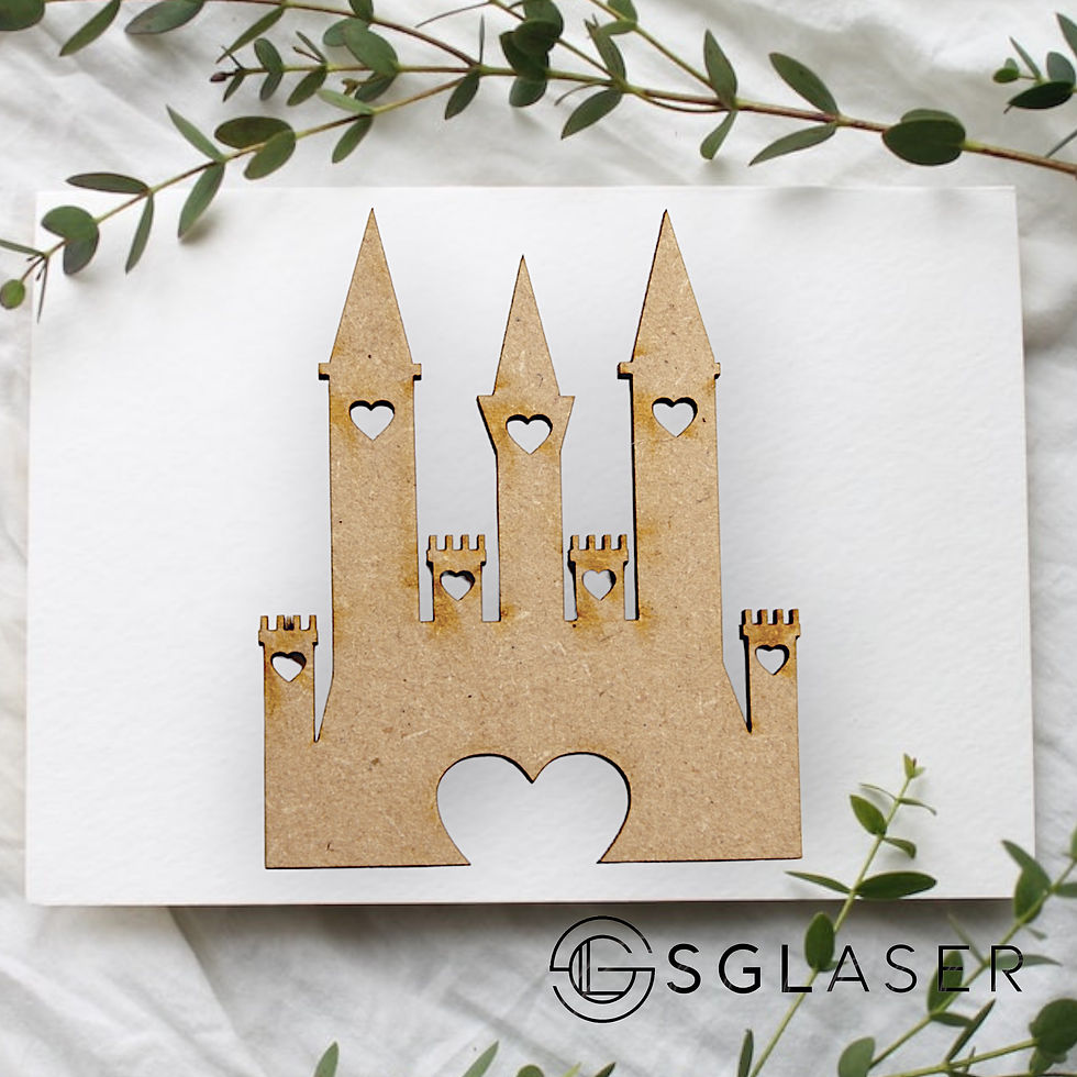 Thumbnail: Castle shape | craft shape | MDF castle -A1115