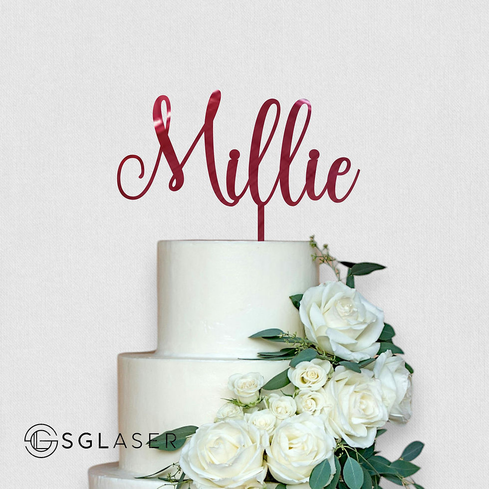 Thumbnail: Birthday Cake Topper | Name cake topper CT2039