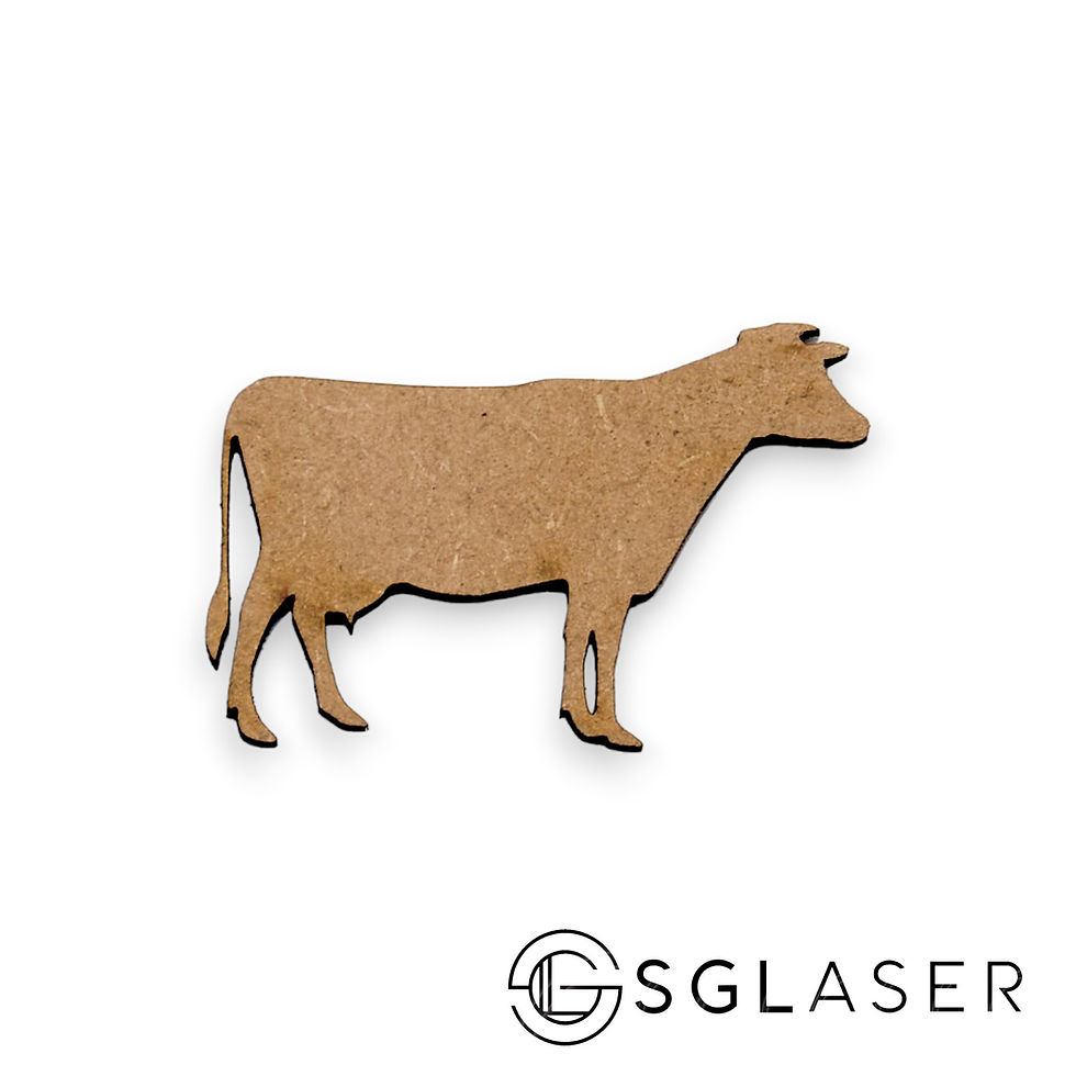 Thumbnail: 10pcs Wooden Cow shape -A708
