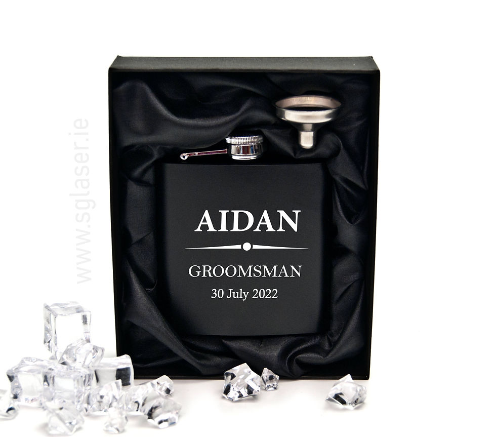 Thumbnail: Wedding Hip Flask | Groomsmen | Best Man | Groom  - HP004
