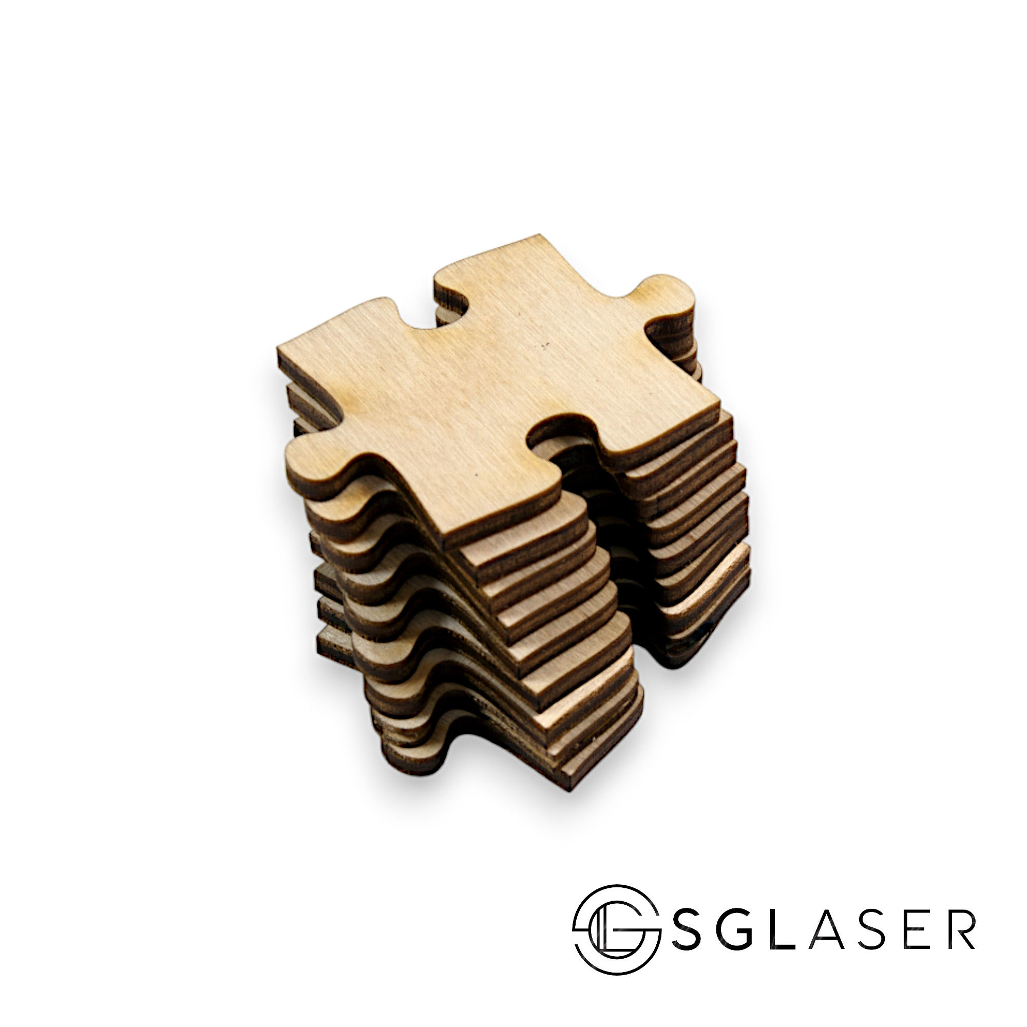 10pcs Blank Wooden Puzzle -A3251