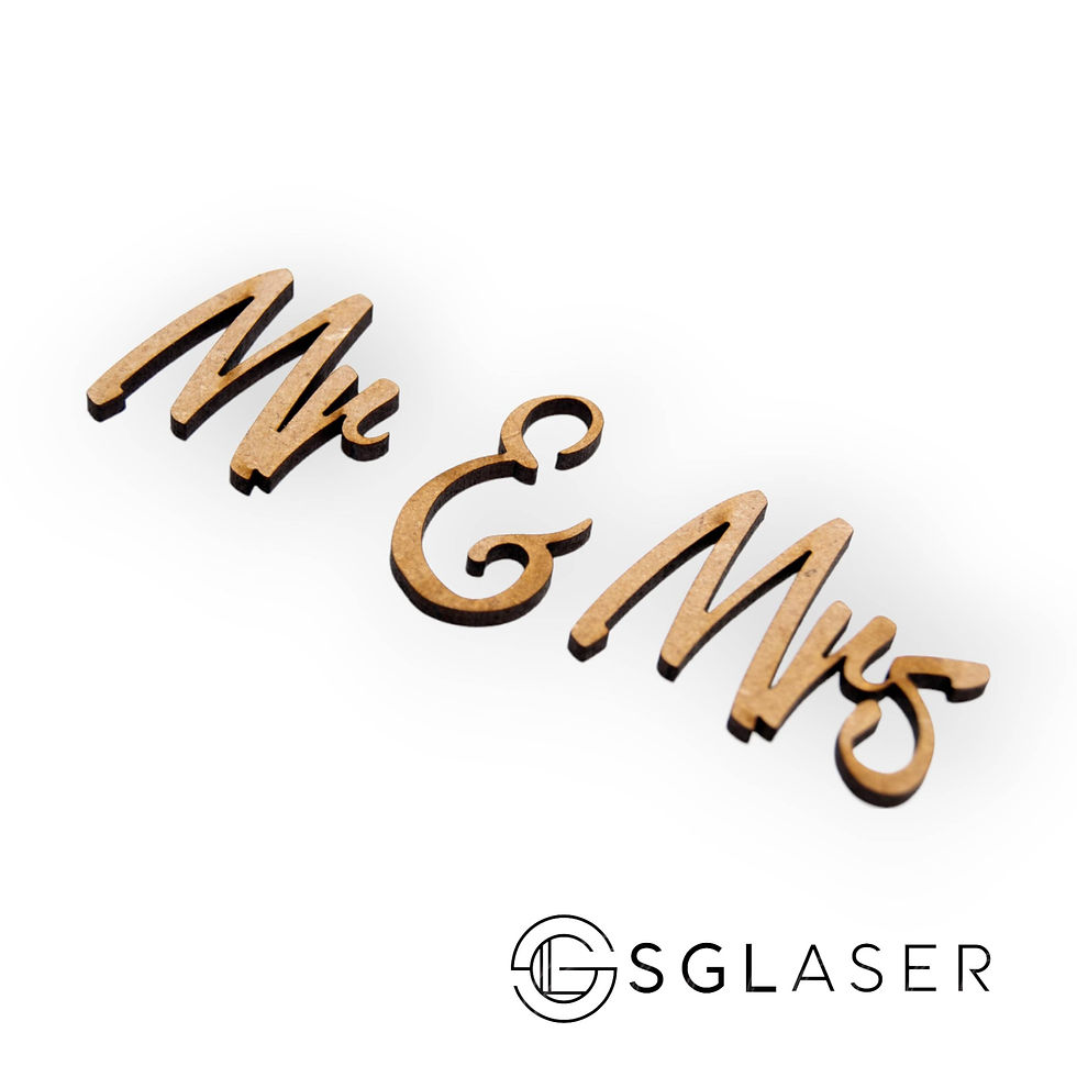 Wooden Mr & Mrs 5pack | Wooden Craft Shape -L217