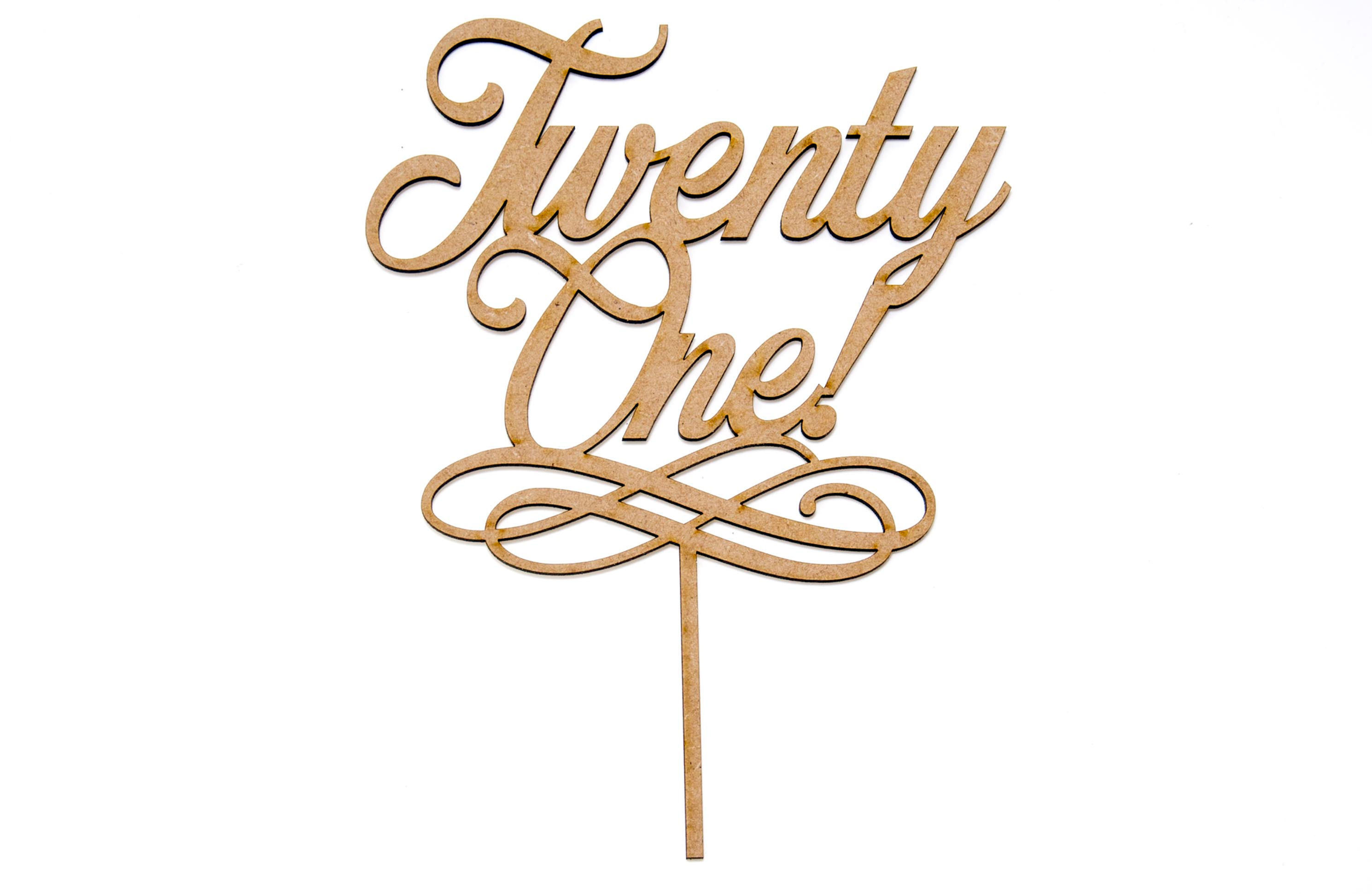 Cake topper Twenty One - Birthday Cake topper CT1012