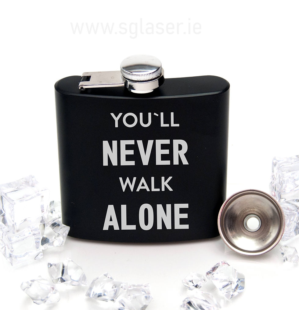 Thumbnail: You'll Never Walk Alone | Personalised Flask | Liverpool Hip Flask - HP033