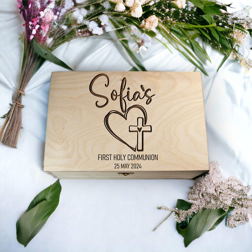 Thumbnail: First Holy Communion Keepsake box -WB026